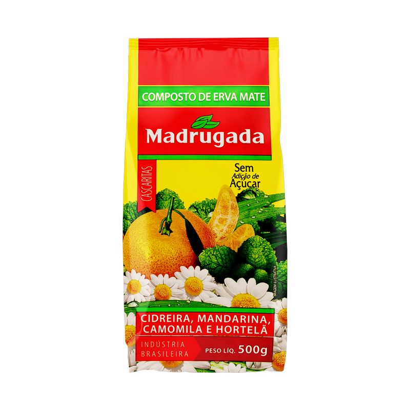 Composto de Erva-Mate com Cascaritas Madrugada Pacote 500g