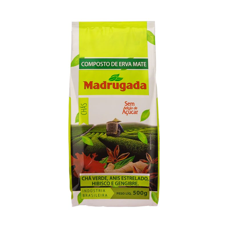 Composto de Erva-Mate com Chás Madrugada Pacote 500g