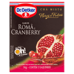 Chá Romã e Cranberry Dr  Oetker Flores e Frutas Caixa 30g 15 Unidades