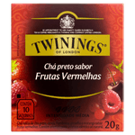 Chá Preto Frutas Vermelhas Twinings Caixa 20g 10 Unidades