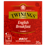 Chá Preto English Breakfast Twinings Classics Caixa 20g 10 Unidades