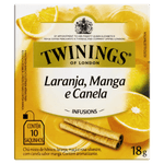 Chá Laranja, Manga e Canela Twinings Infusions Caixa 18g 10 Unidades