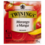 Chá Morango e Manga Twinings Infusions Caixa 15g 10 Unidades
