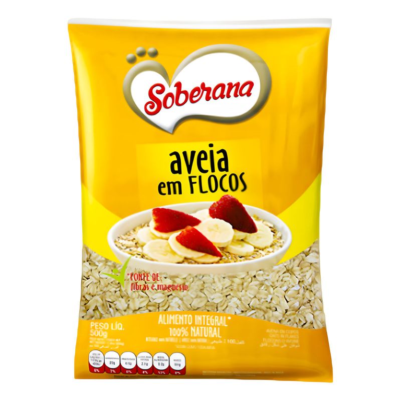 Aveia em Flocos Soberana Pacote 500g