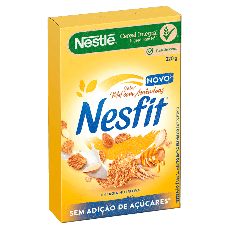 Cereal Matinal Integral Mel com Amêndoas Nesfit Caixa 220g
