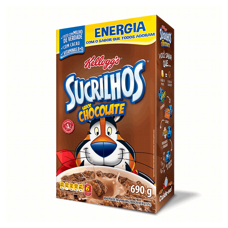 Cereal Matinal Chocolate Kellogg´s Sucrilhos Caixa 690g