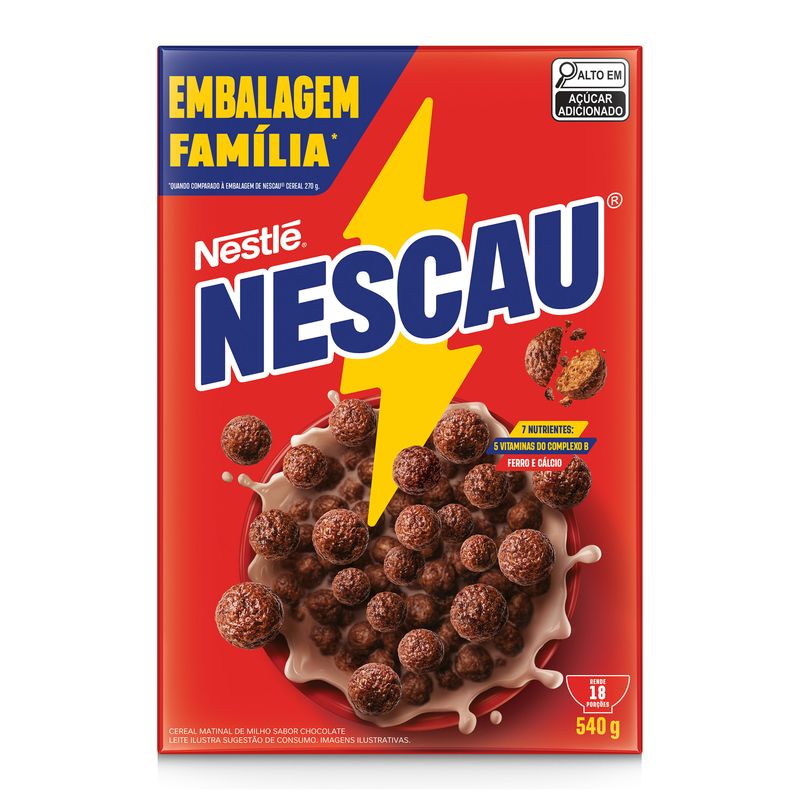 Cereal Matinal Nescau Caixa 540g + Economia