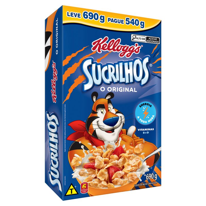 Cereal Matinal Original Kellogg's Sucrilhos Caixa Leve 690g Pague 540g