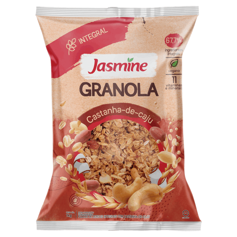 Granola Castanha-de-Caju Jasmine Pacote 1kg