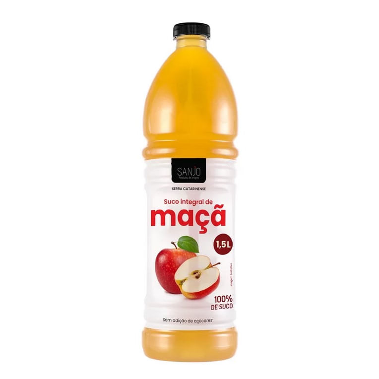 Suco Integral de Maçã Sanjo Frasco 1,5L