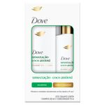 Kit Shampoo 350ml + Condicionador 175ml Dove Umectação + Coco Antioxi