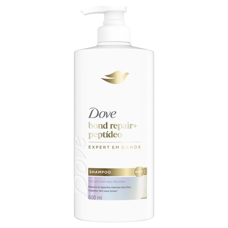 Shampoo Dove Bond Repair + Peptídeo Frasco 600ml Pump