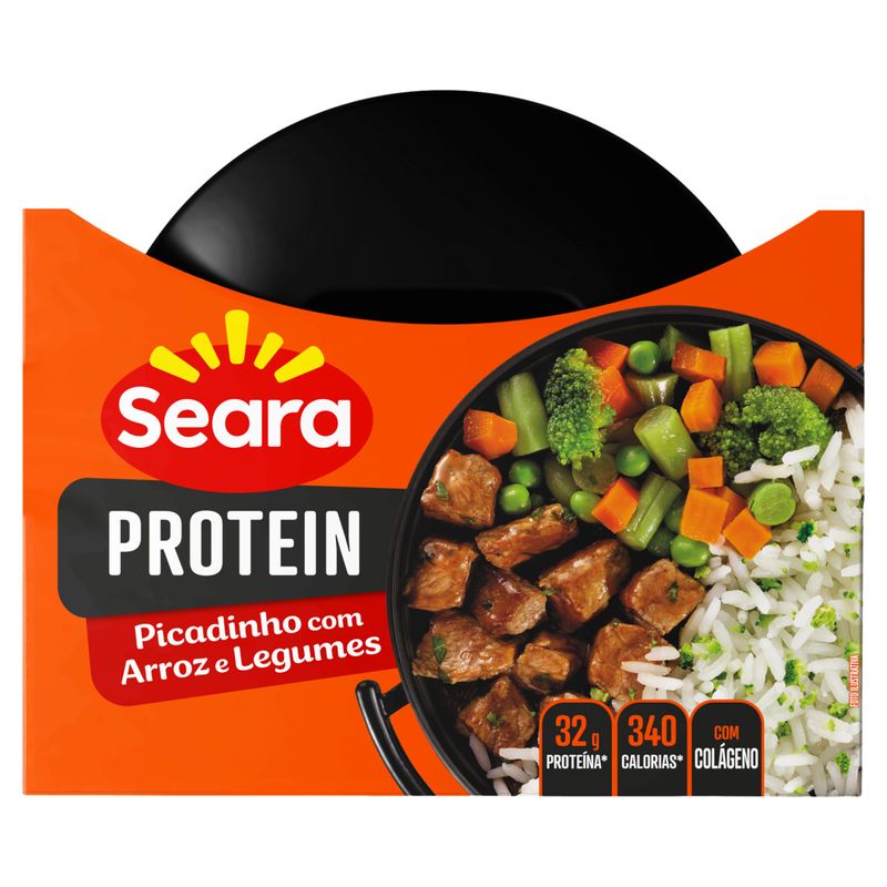 Picadinho com Arroz e Legumes Seara Protein Pote 270g
