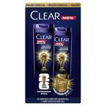 Kit Shampoo Anticaspa Ice Cool Menthol 400ml + 200ml Clear Men Edição Especial Fifa 26