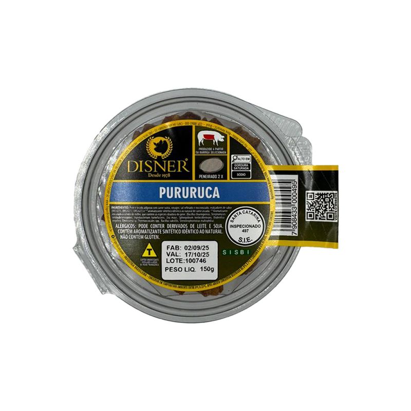 Torresmo Pururuca Disner Pote 150g