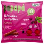 Palitinho de Vegetais Orgânico Beterraba e Grão-de-Bico sem Glúten Papapá Pacote 20g