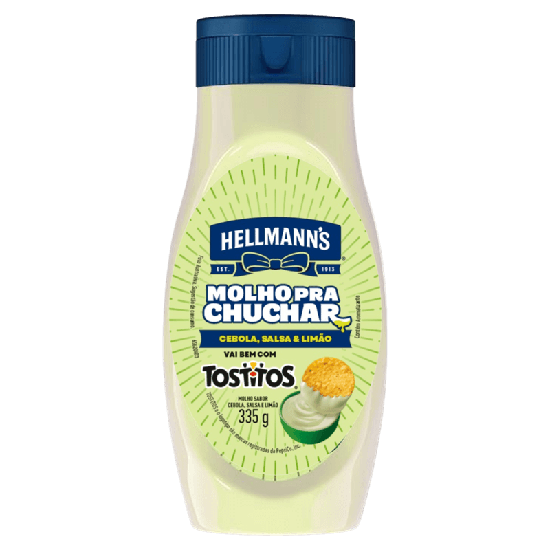 Molho Cebola, Salsa & Limão Hellmann's pra Chuchar Squeeze 335g