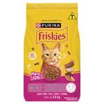 Alimento para Gatos Adultos Mix de Carnes Purina Friskies Pacote 2,5kg