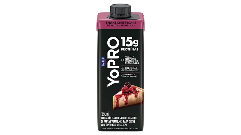 Bebida Láctea Sabor Cheesecake de Frutas Vermelhas Zero Lactose