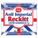 Finalizador para Lavadeiras Anil Imperial Caixa 44g 4 Unidades