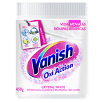 Tira-Manchas em Pó Roupas Brancas Vanish Oxi Action Crystal White Pote 450g