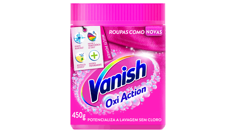 Tira-Manchas Pó Multiuso Vanish Oxi Action Pote 450g - giassi