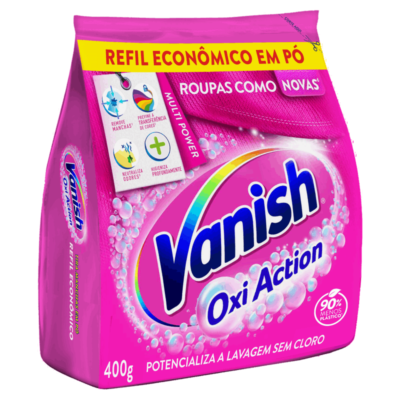 Tira-Manchas Pó Vanish Oxi Action Pacote 400g Refil Econômico