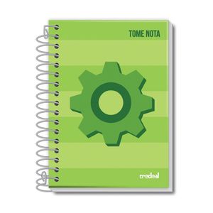 Caderneta Credeal 1/8 Espiral Flexível 48 Folhas