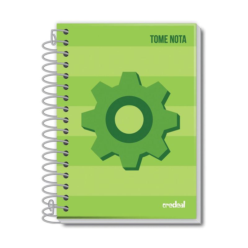 Caderneta Credeal 1/8 Espiral Flexível 48 Folhas