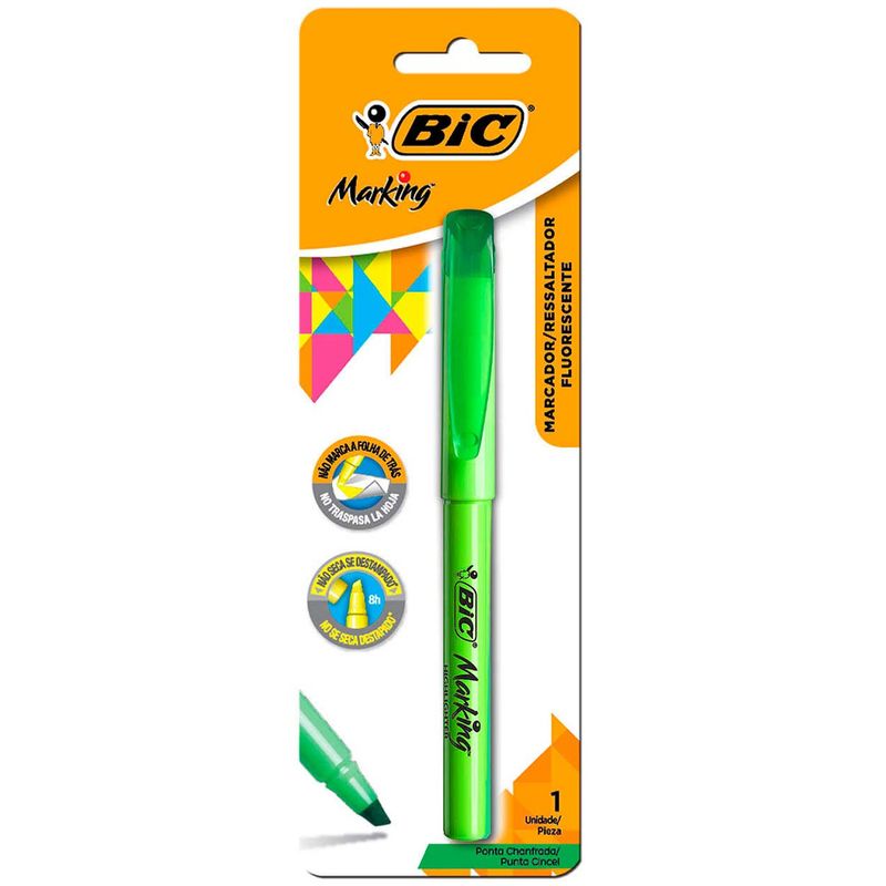 Marcador Bic Liner Verde