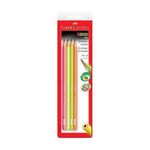 Lápis Faber-Castell Grafite Neon SM1205NED Cartela 4 Unidades