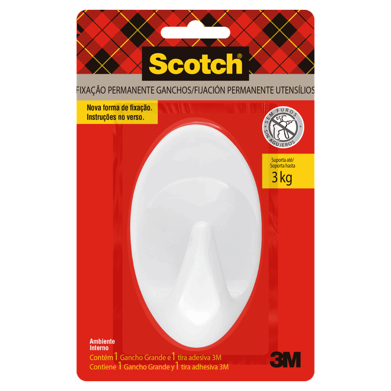 Gancho Branco 3kg Scotch Grande