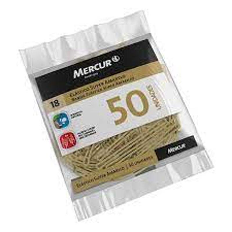 Elastico Borracha Mercur 18 Pacote 50 Unidades