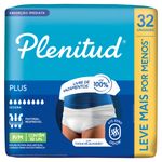 Roupa Íntima Descartável Unissex Plenitud Plus P/M Pacote 32 Unidades Leve Mais Pague Menos
