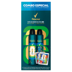 Kit Antitranspirante Aerossol Impacto + Invisible Antibac Rexona Men 200ml Cada Spray Edição Limitada FIFA 26