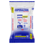 Pano Umedecido com Álcool 70° INPM Clássico Coperalcool Bacfree Pacote 50 Unidades Embalagem Econômica