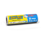 Saco para Lixo Pia e Banheiro 10l Dover Roll 50 Unidades