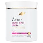 Máscara 2 em 1 Dove Cachos Ativos + Biotina Pote 500g