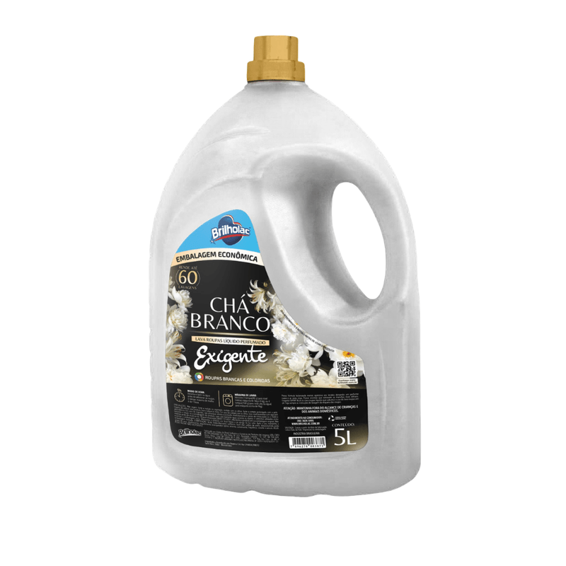 Lava Roupas Líquido Exigente Chá Branco Frasco 5LT