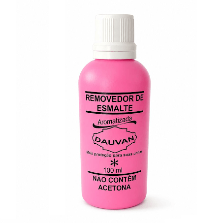 Removedor de Esmalte Dauvan Aromatizada Sem Acetona Frasco 100ml