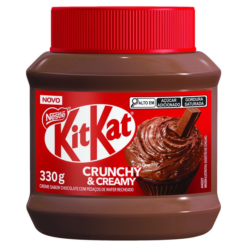 Creme Crunchy & Creamy Kitkat Pote 330g