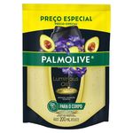 Sabonete Líquido Abacate e Íris Palmolive Luminous Oils Sachê 200ml Refil