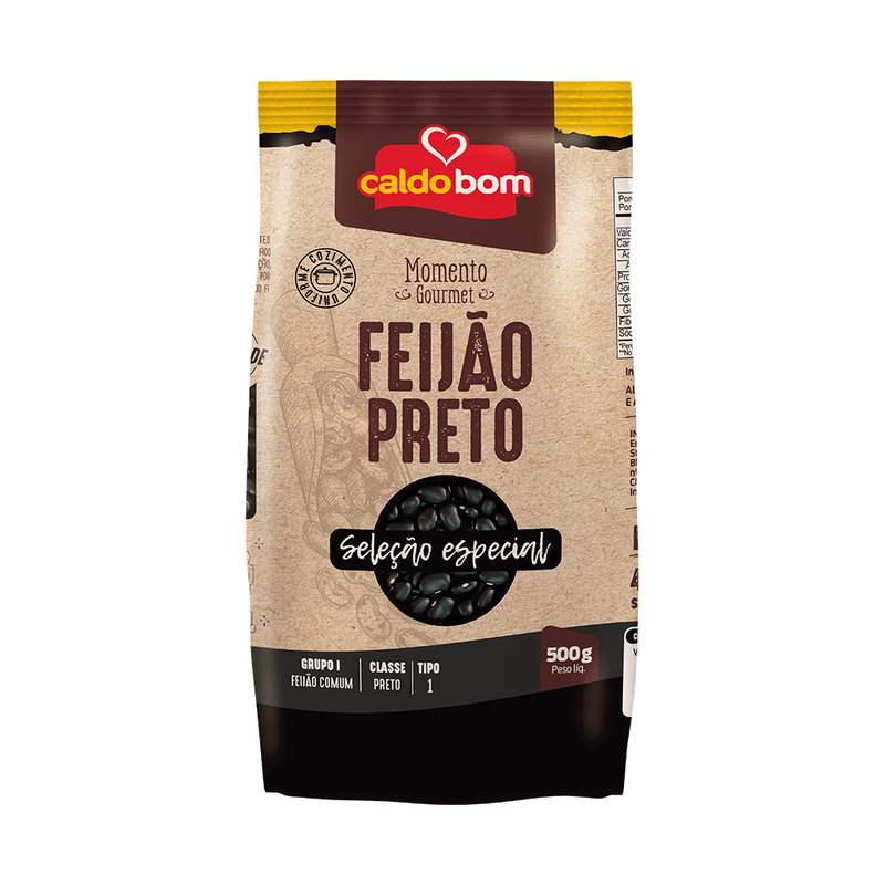Feijão Preto Tipo 1 Caldo Bom Seleção Especial Pacote 500g