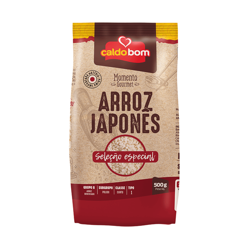Arroz Japonês Tipo 1 Caldo Bom Seleção Especial Pacote 500g