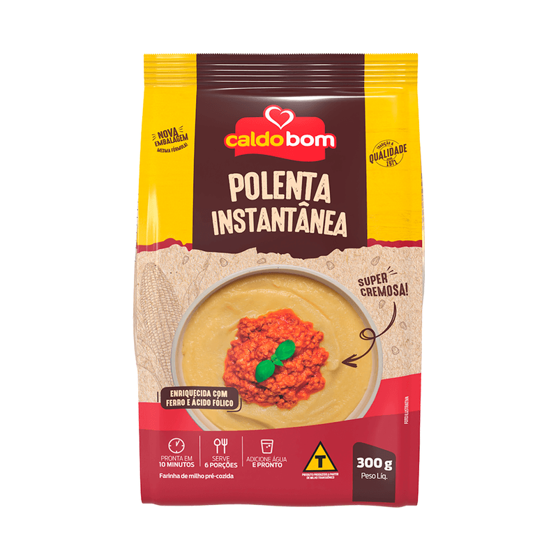 Polenta Instantânea Caldo Bom Pacote 300g
