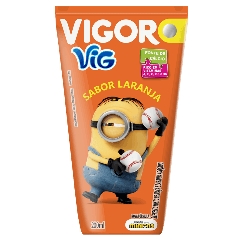 Bebida Adoçada Laranja Meu Malvado Favorito Vigor Vig Caixa 200ml