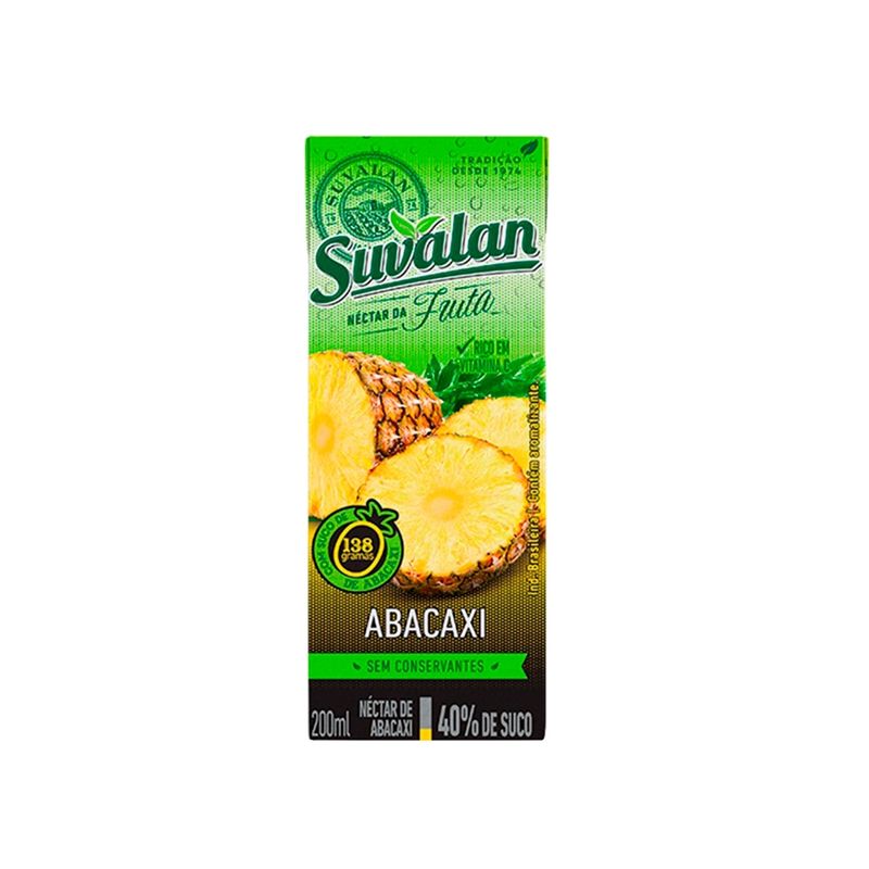 Néctar Abacaxi Suvalan Caixa 200ml