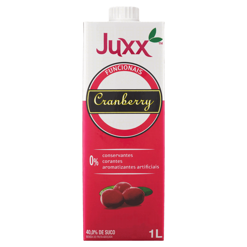 Bebida Adoçada Cranberry Juxx Funcionais Caixa 1l
