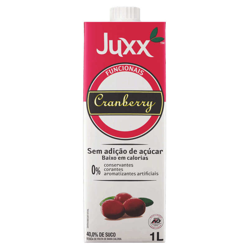 Bebida Cranberry Juxx Funcionais Caixa 1l