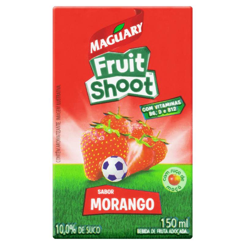 Bebida Adoçada Morango Maguary Fruit Shoot Caixa 150ml